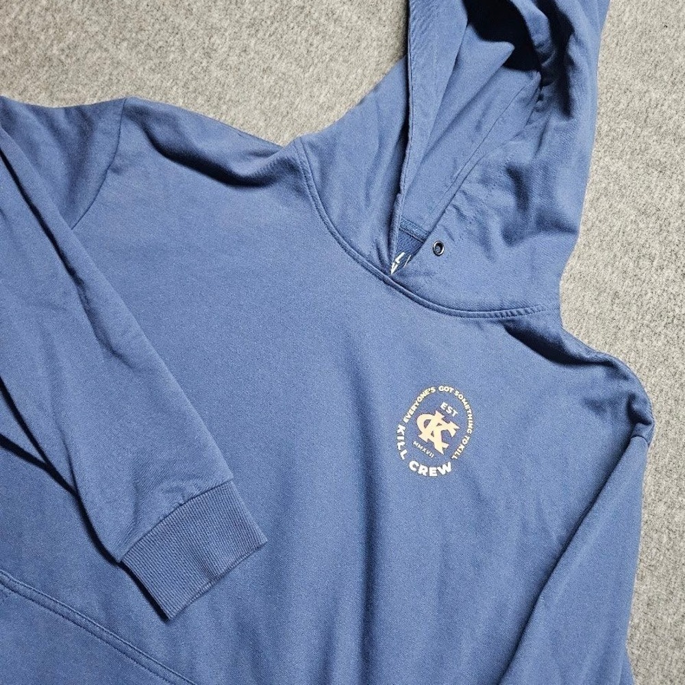 Kill Crew Hoodie Mens Medium Blue Porrada Series Fighters Club Sweatshirt